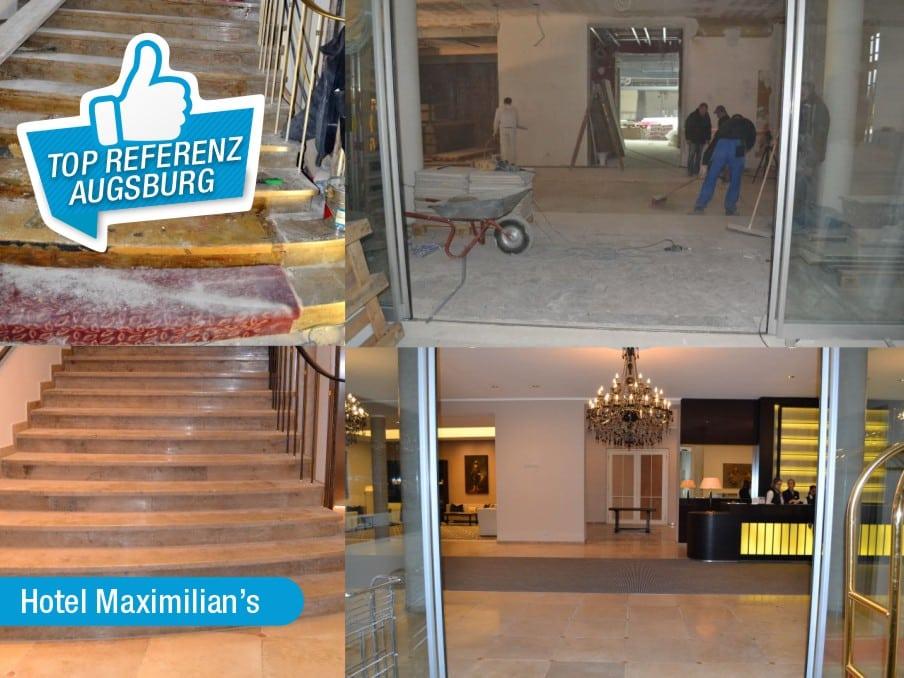 Hotel Maximilian's Treppenreinigung